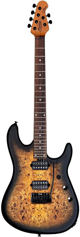 Sterling by Music Man Jason Richardson6 Signature Electric guitar (Poplar Burl Burst)(New) image 1