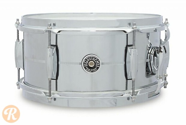 Gretsch GB4162S Brooklyn Chrome Over Steel 6x12" 6-Lug Snare Drum image 1