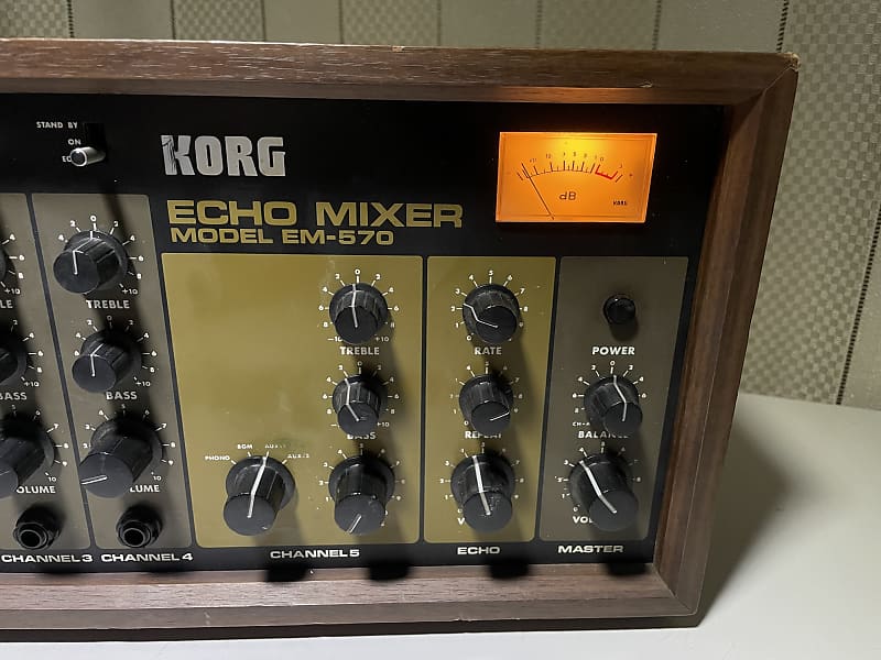 Korg Model EM-570 Echo Mixer(MN3005 Delay), serviced