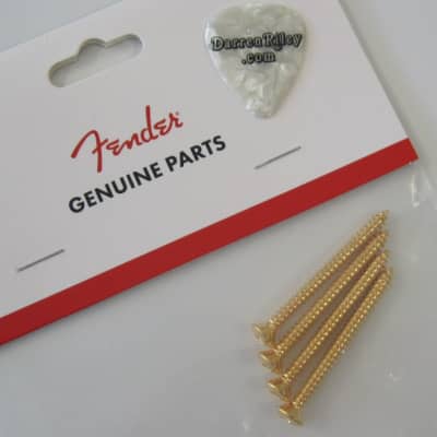 Fender USA Neck Mounting Screws Gold 0018785049 image 1