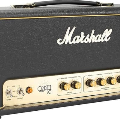 Marshall Origin 20H Electric Guitar Tube Head, 20W, Black image 2