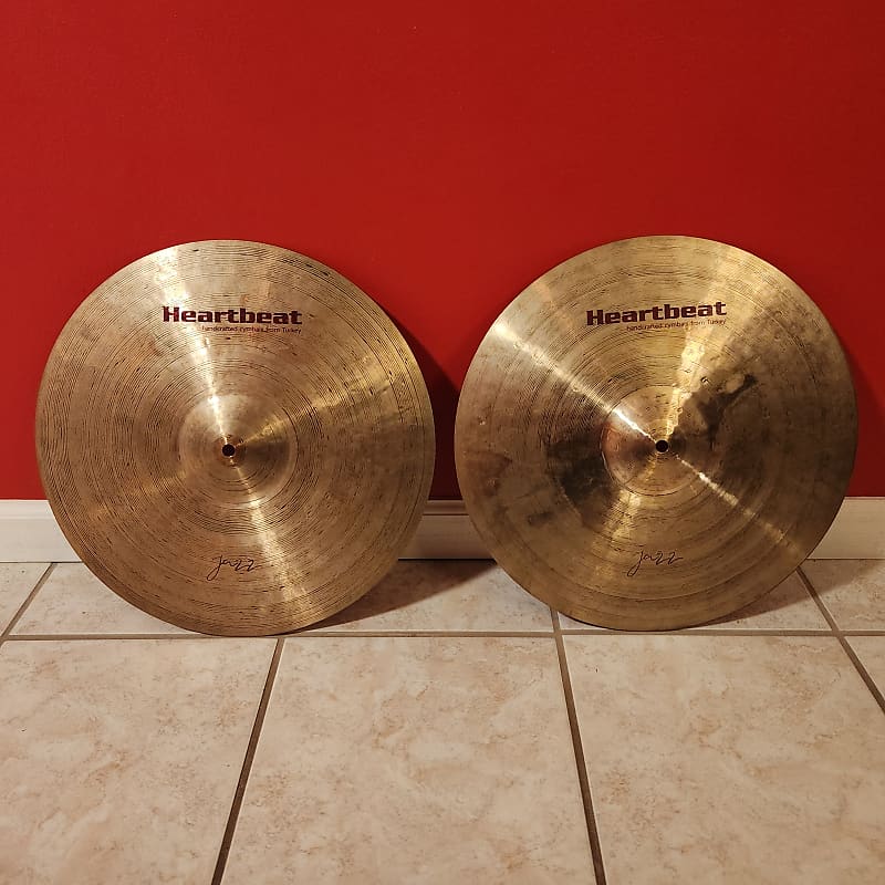 17" Heartbeat Jazz HiHat Cymbals (Made in Istanbul Turkey, Reverb