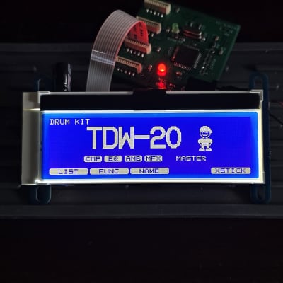 Roland TD-12 TD-20 TD-20X replacement screen LCD display BLUE, 3 Years Warranty