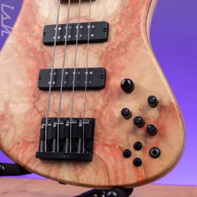 Fodera 40th Anniversary Emperor Deluxe 4-String Bass Natural Japanese Maple image 4