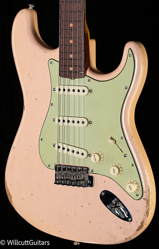 Fender Custom Shop Late 1962 Strat Relic/ Closet Classic Super Faded Aged Shell Pink (556) image 1