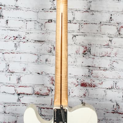 Fender 2017 Custom Shop Black Anodized Journeyman Relic Telecaster Electric Guitar, Aged Opaque White Blonde w/ Glaser B-Bender & Original Case x7975 (USED) image 7