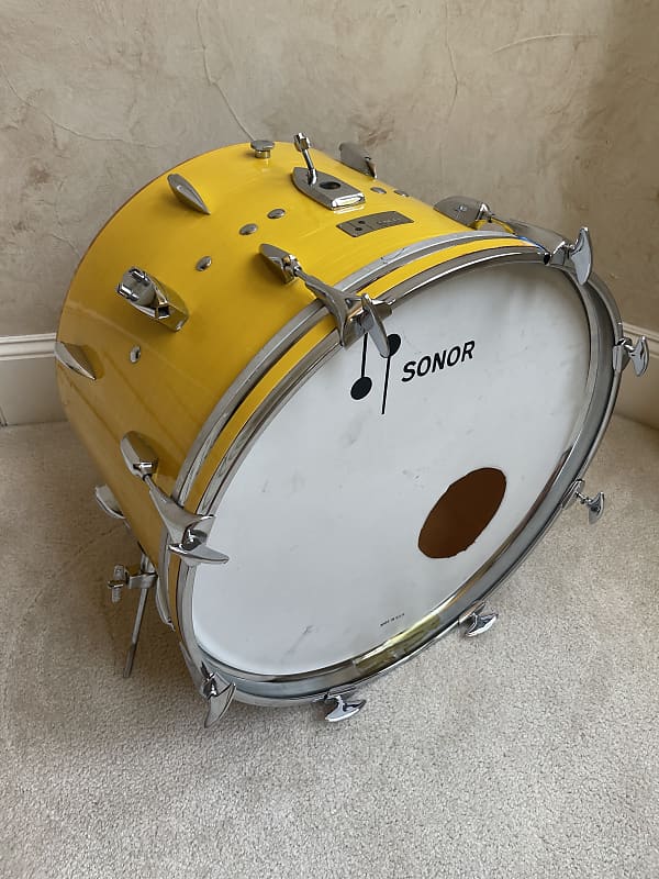 Sonor Tear Drop 20” x 14” Bass Drum 70s Yellow Gelb image 1