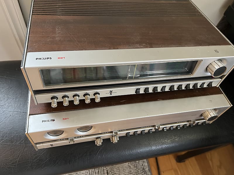 Philips 521 receiver power amp / 621 tuner | Reverb