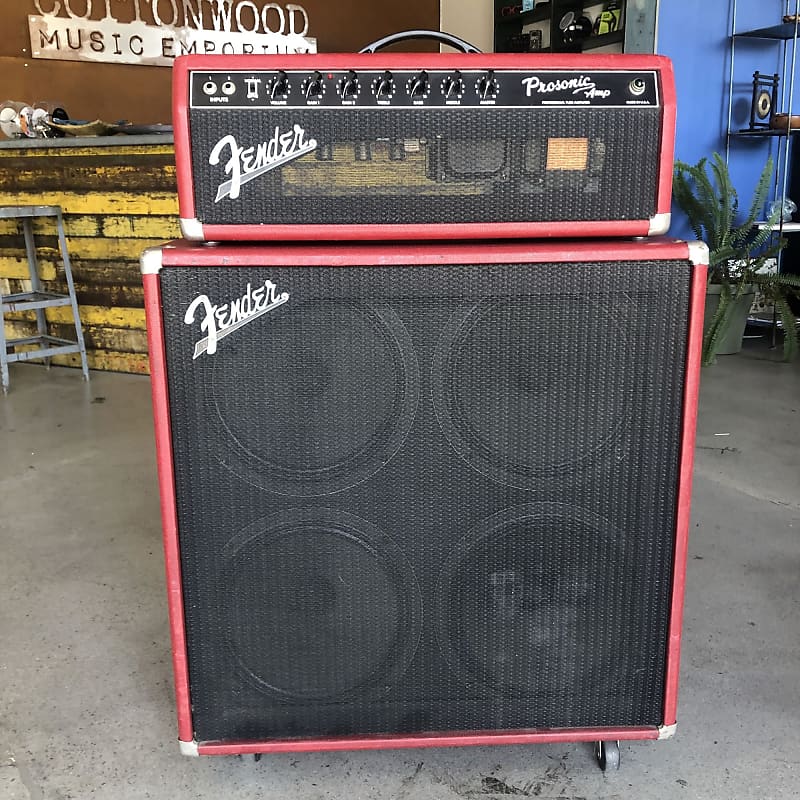 1997 Fender Prosonic Amplifier Head, Red Lizard Skin | Reverb Canada