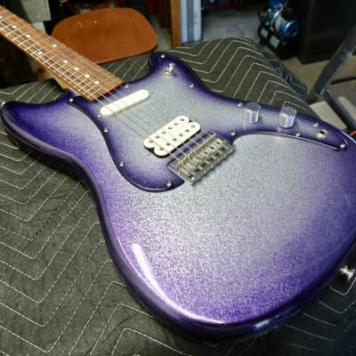Fender Duo Sonic MIM Player series  HS 2019 custom large flake silver purple burst image 3