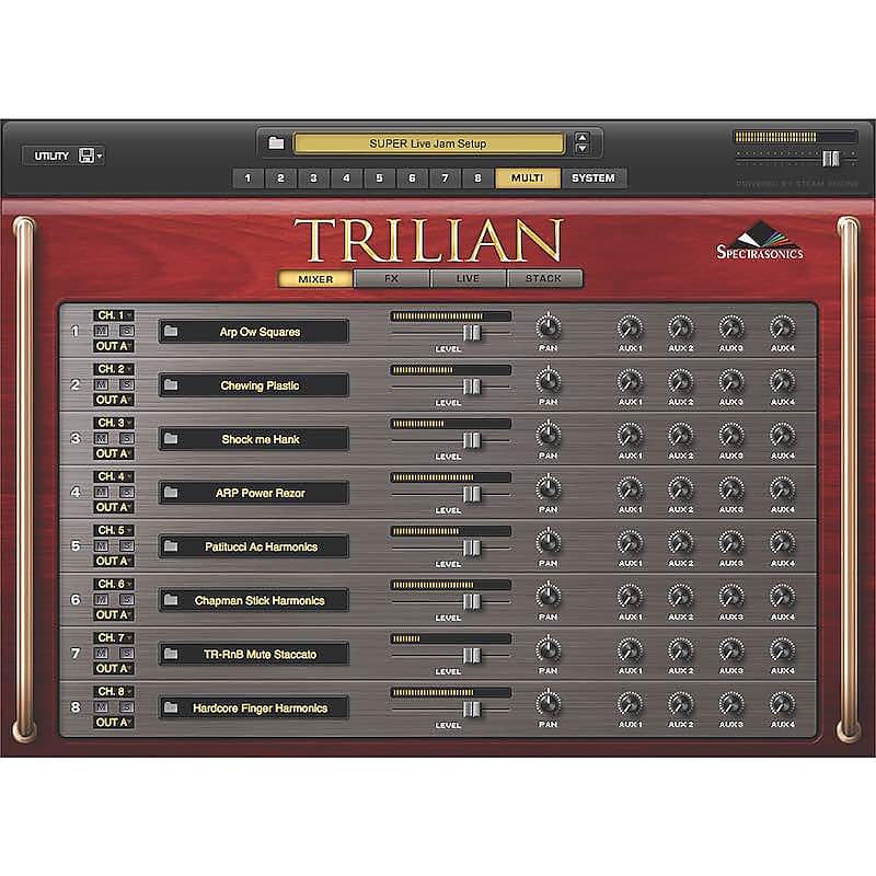 Spectrasonics Spectrasonics Trillian Total Bass Module Software