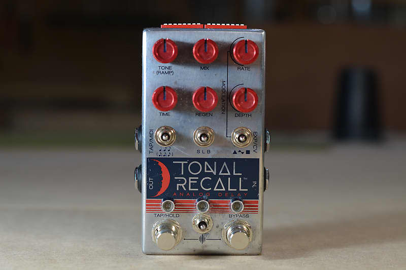 Chase Bliss Audio Tonal Recall RKM Red Knob Mod Analog Delay 2017 - 2018 -  Graphic with Red Knobs