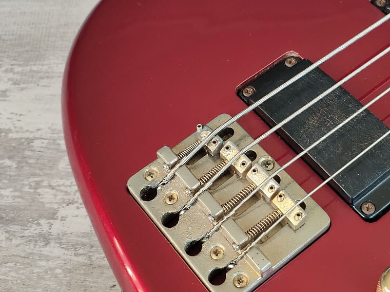 国産 AriaProⅡ INAZUMA V 1983年製 ジャパンビン 1983 Aria Pro II Japan SB Elite-II Electric Bass (Deep Red