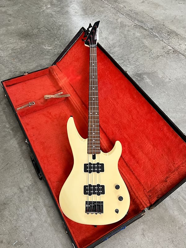 Yamaha RBX Bass guitar c 1980's Cocaine white original