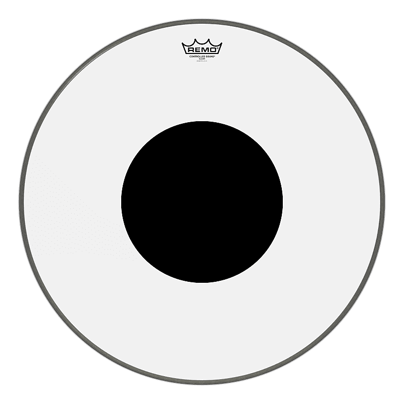 Remo 22" Controlled Sound Clear Bass Drumhead w/Top Black Dot image 1
