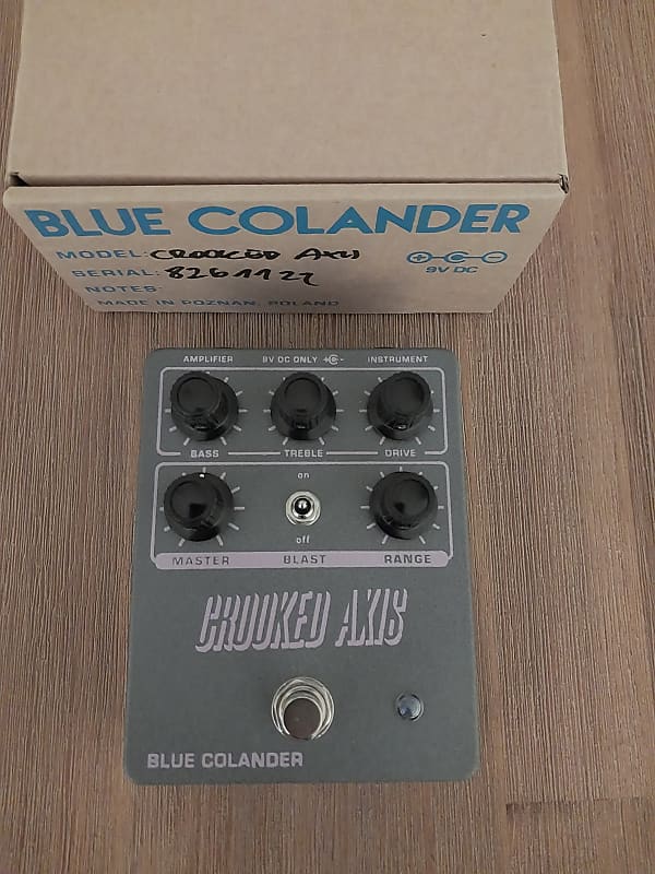 Blue Colander Crooked Axis Power booster EQ Reverb
