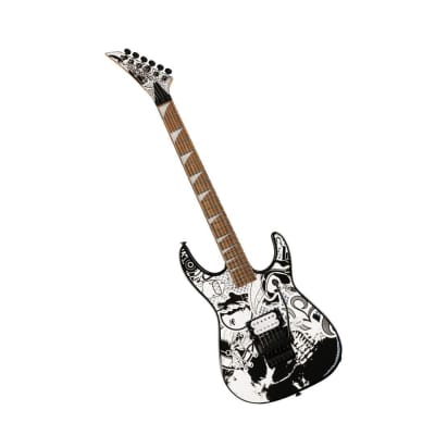 Jackson X Series Dinky DK1 H 6-String Right-Handed Electric Guitar with Laurel Fingerboard and Bolt-On Maple Neck (Skull Kaos) image 4
