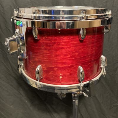 Gretsch - 14x10" Tom, Stop Sign Badge, with RIMS Mount 1970's - Red Rosewood image 5