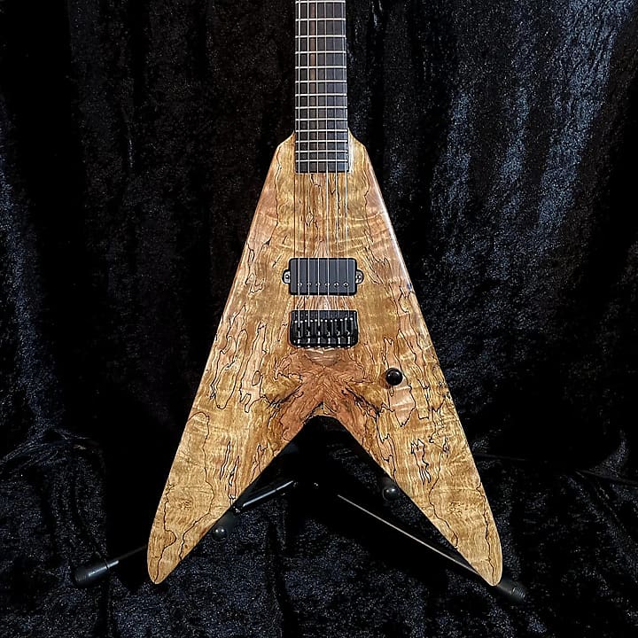 Vicious Guitars Kage Flying V, Spalted Maple, Neck-Through | Reverb