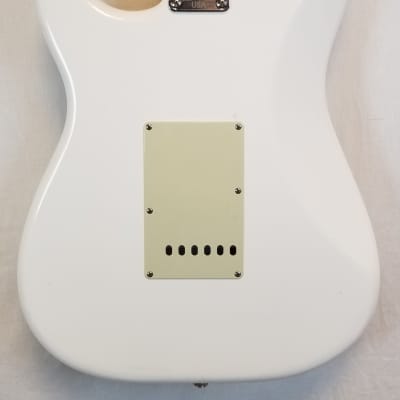 Fender Player Strat Partscaster, USA Hardware, Noiseless Pups, Custom Pickguard & Marilyn Monroe Neck Plate, Polar White, w/HSC image 13