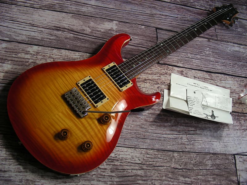 1991 Paul Reed Smith CE-24 CE3 CS w/ OHSC CE24 PRS Cherry Sunburst