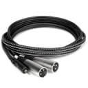 Hosa 3.5 mm TRS to Dual XLR3M Stereo Breakout Cable - 9.8'