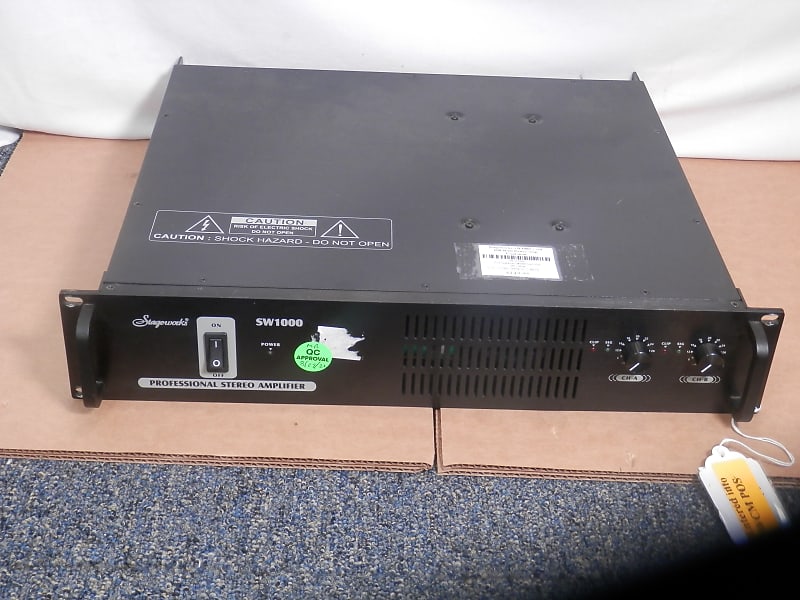 Used Stageworks SW1000 Professional Stereo Power Amplifier Reverb