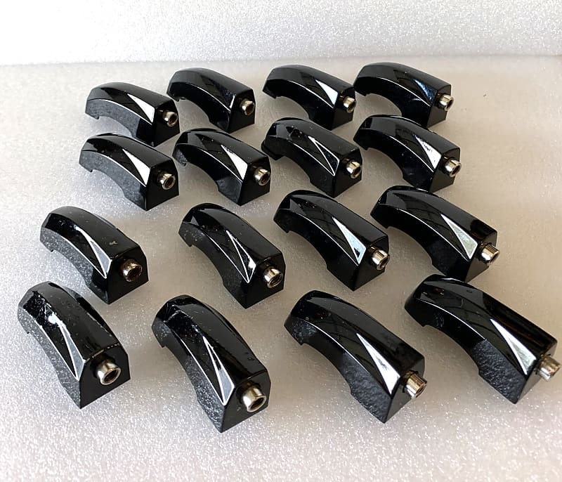 Pearl Vision Tom Lugs Black Set of 16 Reverb