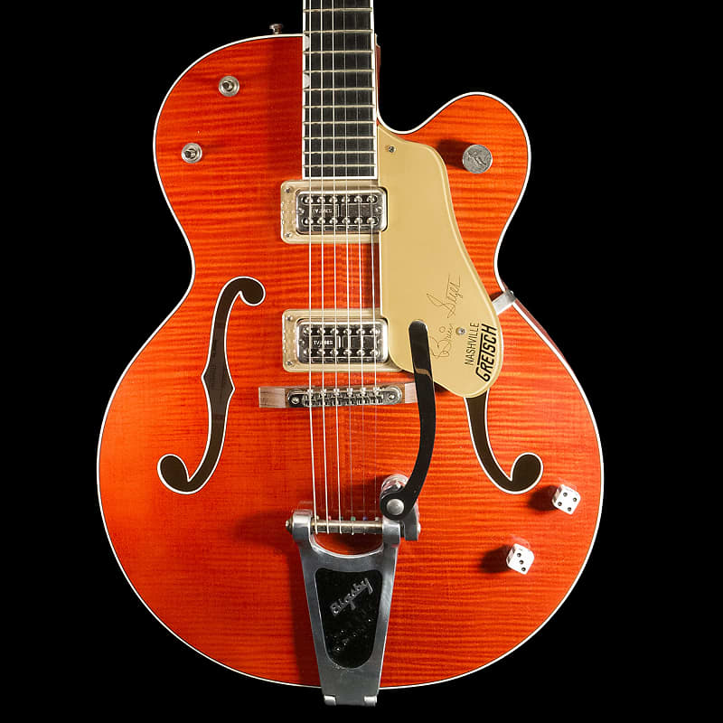 Gretsch G6120SSU Nashville Brian Setzer In Gretsch Orange | Reverb