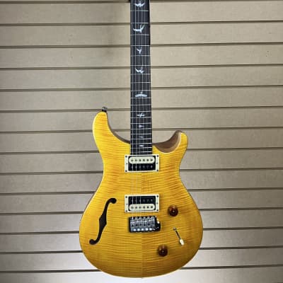 PRS SE Custom 22 Semi-hollow -  Santana Yellow w/Gig Bag + FREE Shipping #525 image 4