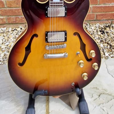 Greco SA 700 ES335 Body Type Made by Fujigen 1979 Tiger Falme Dark  Brown+Gig Bag FREE | Reverb UK