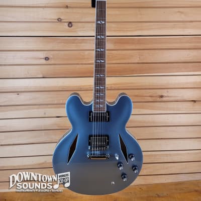 Epiphone x Dave Grohl DG-335 Semi-Hollow Electric Guitar with Epiphone Hard Case - Pelham Blue image 2