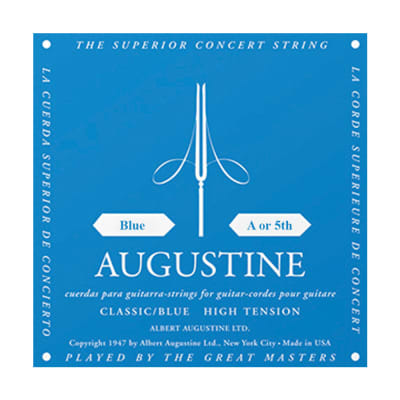 Augustine A5BL Classic Blue Single String - A/5th for sale