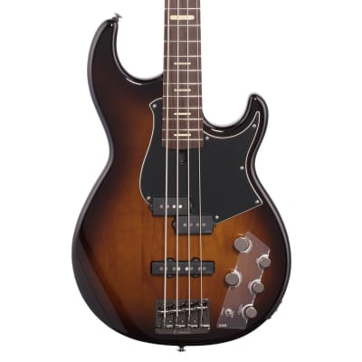 Yamaha BB734A Electric Bass Guitar (with Gig Bag), Dark Coffee Burst, Customer Return - Blemished