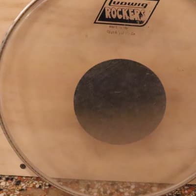 Ludwig 12" Rockers Clear Silver Dot Tom Drum Head Vintage image 3