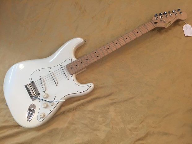 Fender Squier Strat-Pearl White-w/Duncan Designed Pickups-New w/Shop Setup!