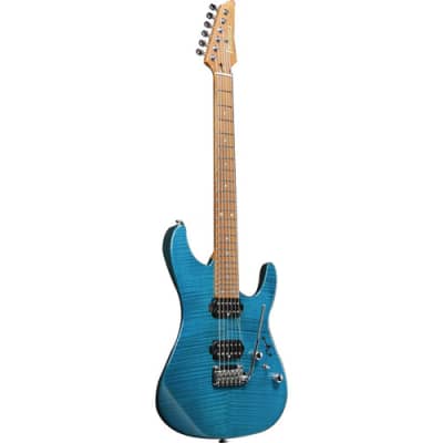 Ibanez Martin Miller Signature MM1 Electric Guitar - Transparent Aqua Blue image 5