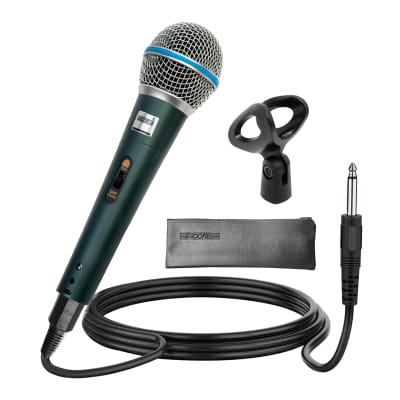 5 Core Professional Dynamic Microphone 3 Pieces Cardiod Unidirectional Handheld Mic Karaoke Singing Wired Microphones with Detachable XLR Cable, Mic Clip, Carry Bag   BETA 3PCS image 6