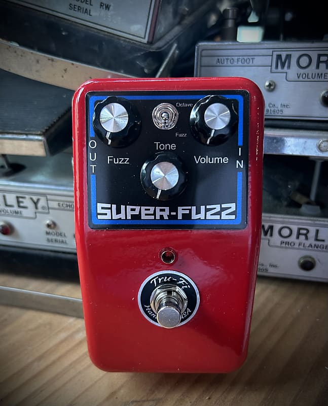 Tru-Fi Super Fuzz Version 2 Guitar Pedal Red image 1