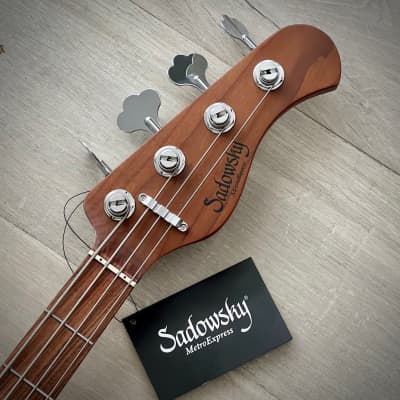 Sadowsky MetroExpress 21-Fret Vintage JJ 4-String Bass, Candy Apple Red Metallic High Polish, Morado Fretboard (2023 Updated Model) image 6