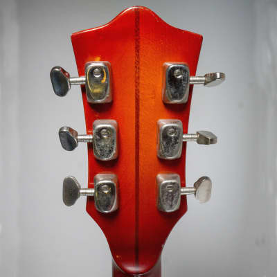 1967 Goya Rangemaster Italian Hollowbody Electric Guitar - Cherry Burst image 8