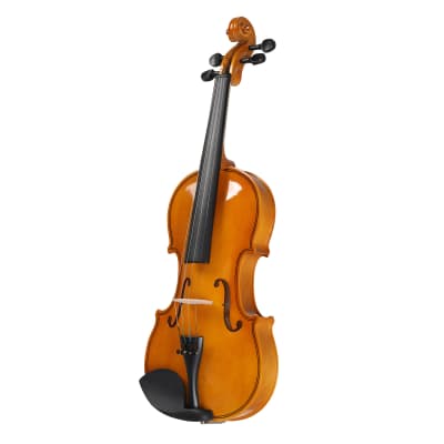 Full Size 4/4 Violin Set for Adults Beginners Students with Hard Case, Violin Bow, Shoulder Rest, Rosin, Extra Strings 2020s - Natural image 17
