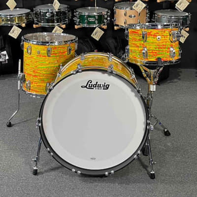Ludwig 13/16/24 Classic Maple Pro Beat Drum Kit Set in Citrus Mod image 1
