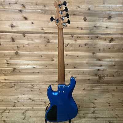Sadowsky MetroExpress 21-Fret Vintage JJ 5-String Electric Bass Guitar - Ice Blue Metallic image 5