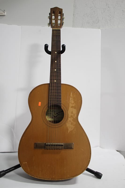 Giannini  Model 6 Acoustic Guitar  1966 Natural image 1
