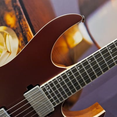 Ibanez RG5121-BCF Prestige E-Guitar 6 String - Burgundy Metallic Flat + Case M20RG image 2