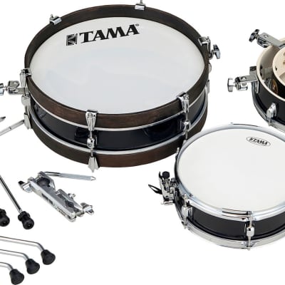 TAMA Club-JAM 4-Piece Pancake Drum Kit With 18" Bass Drum, Hairline Black image 4