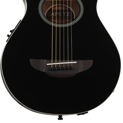 Yamaha APXT2 3/4-size Thin-line Cutaway Acoustic Guitar  - Black image 3