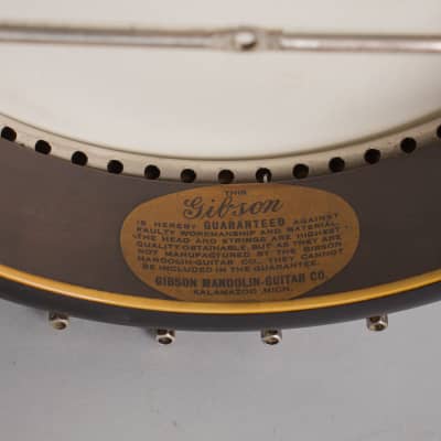Gibson  TB-4 Tenor Banjo (1924), ser. #11078A-50, black hard shell case. image 12
