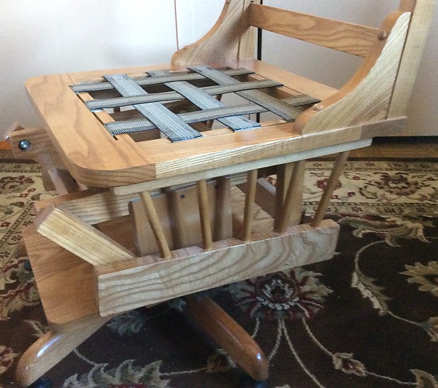 Pick N Glider 360 Musician s Chair Solid Oak Wood Hard To Find Local Pickup Only NYC Area
